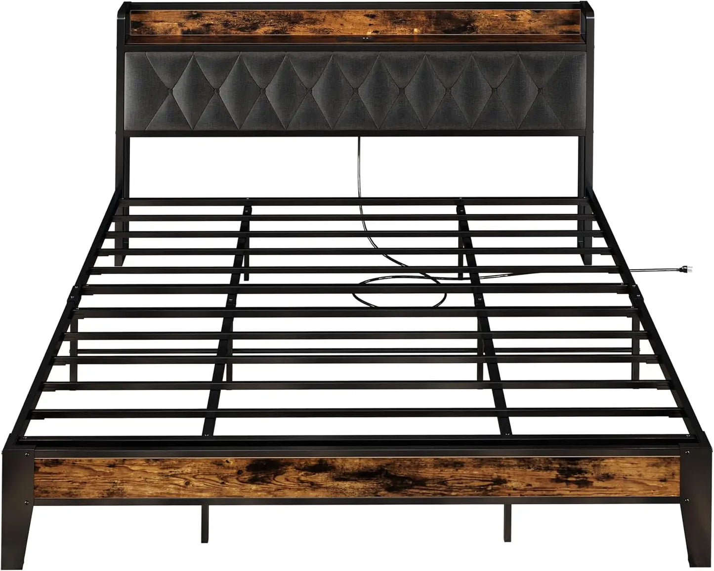 Bed Frames With Storage Headboard And Outlets