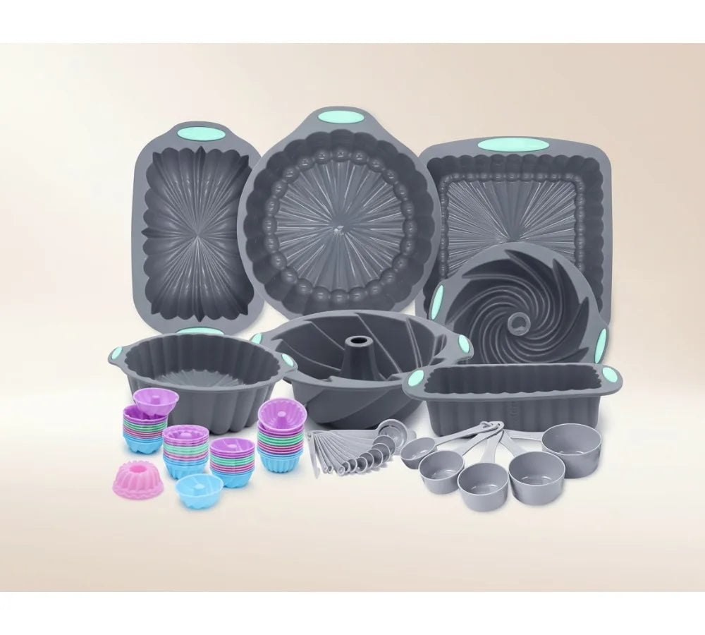 72-Piece Silicone Bakeware Set