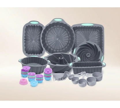 72-Piece Silicone Bakeware Set