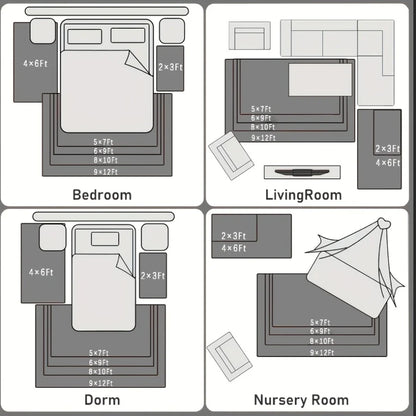 Large plush area rug