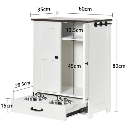 Hide Away Pet Feeding/Food Storage Cabinet
