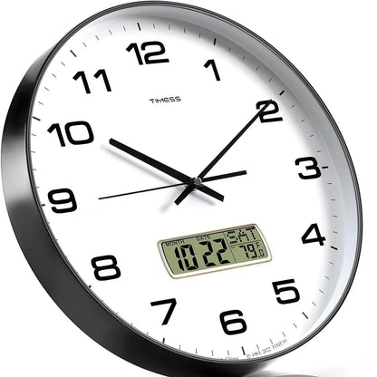 Calendar And Temperature Wall Clock