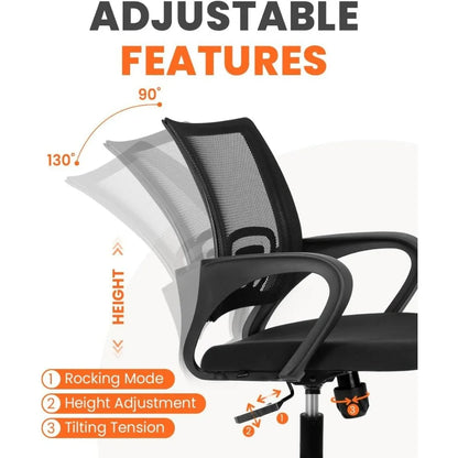 Black Office Chair With Lumbar Support
