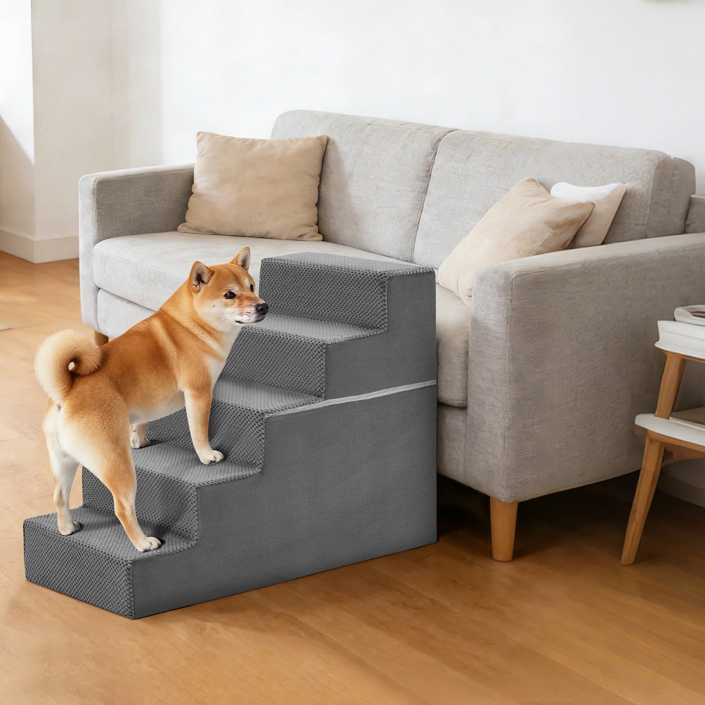 3-5 Step Foam Dog Stairs