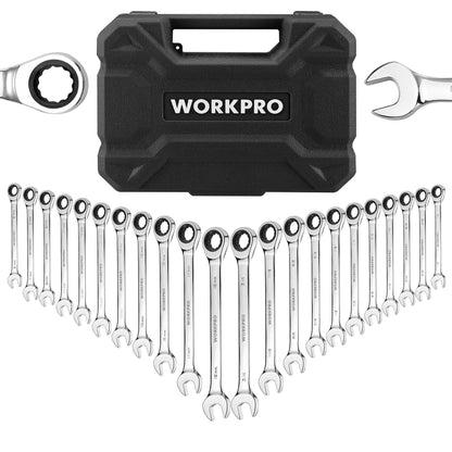 21pc Ratcheting Open End Wrench Set