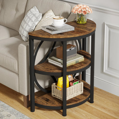 Half Round End Table