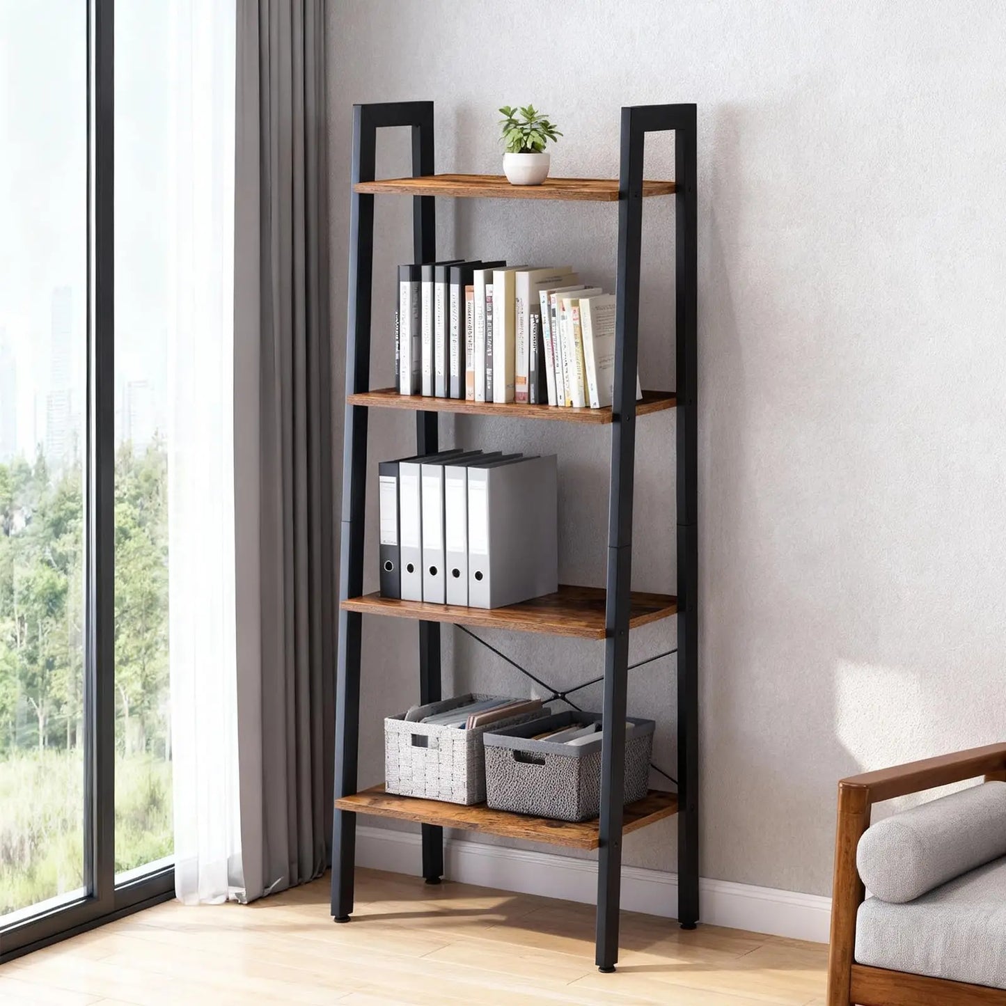 4-Tier Display Bookshelf