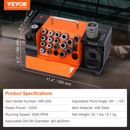 3-13mm Portable Drill Bit Sharpener