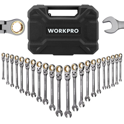 21pc Ratcheting Open End Wrench Set