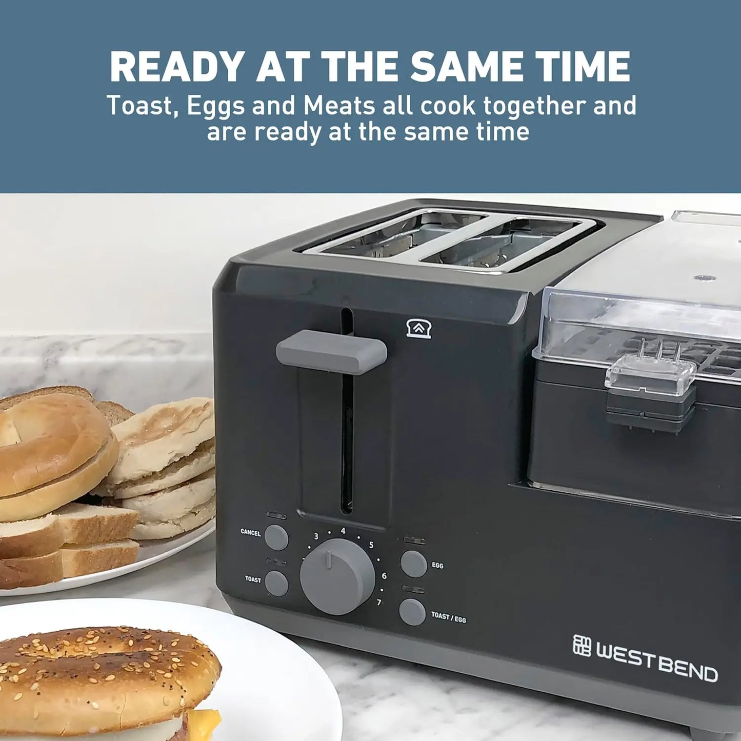 Slice Toaster with Meat Warming Tray