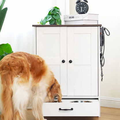 Hide Away Pet Feeding/Food Storage Cabinet