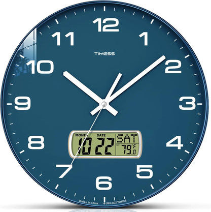 Calendar And Temperature Wall Clock