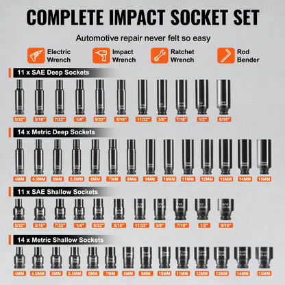 Deep / Shallow Impact Socket Set