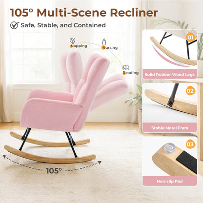 Upholstered Saucer Rocking Chair