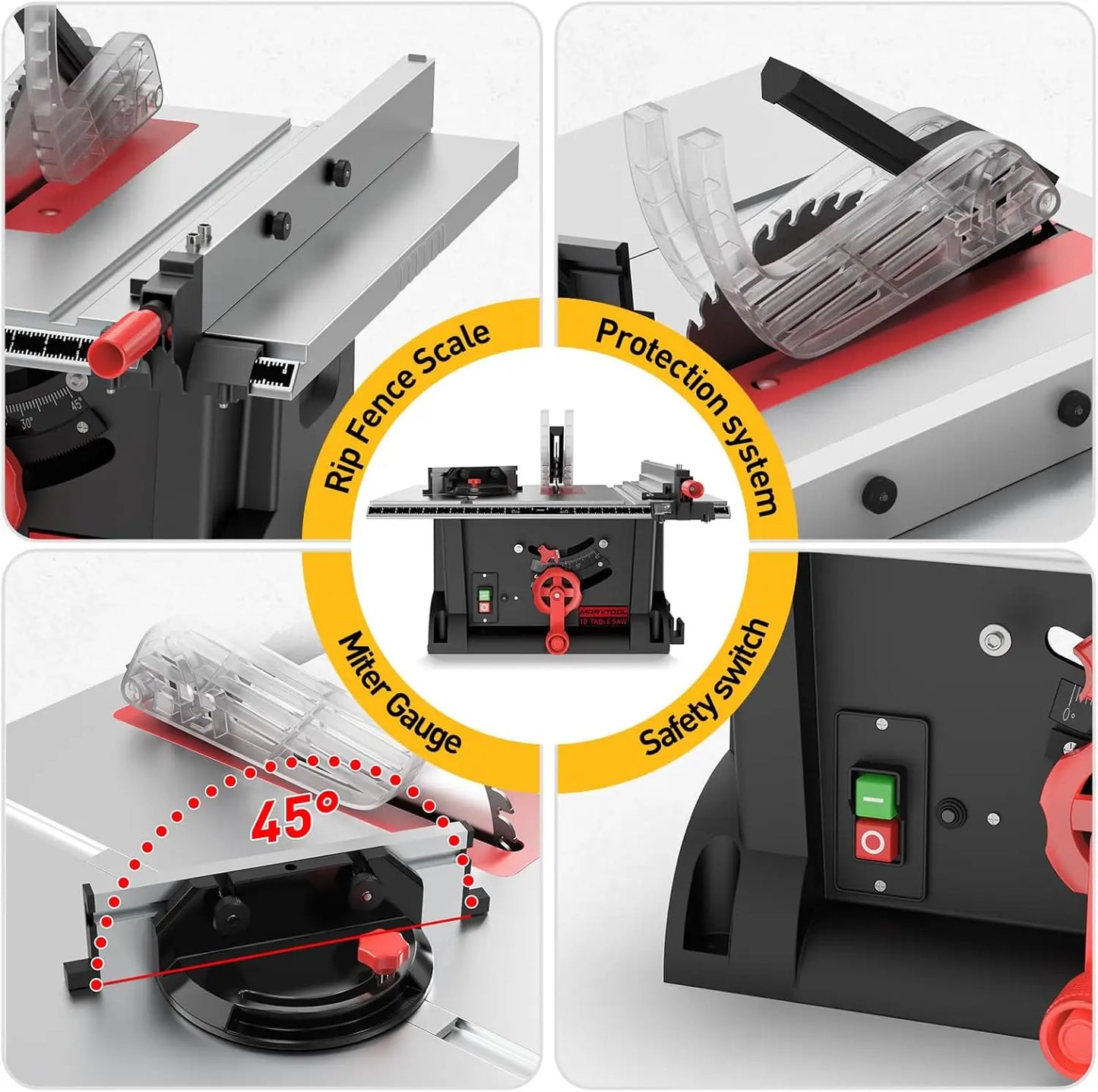 10" Precision Benchtop Table Saw