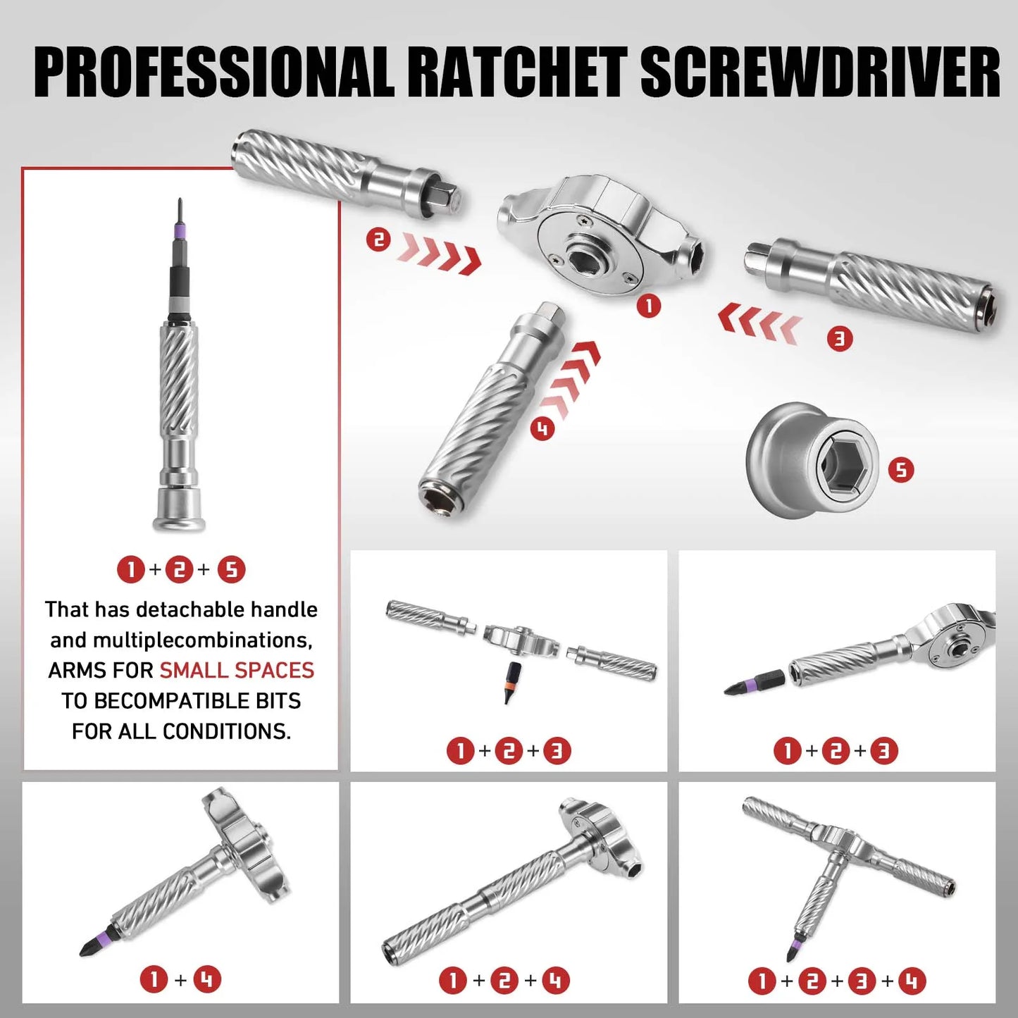 Multifunction Ratchet Screwdriver Set