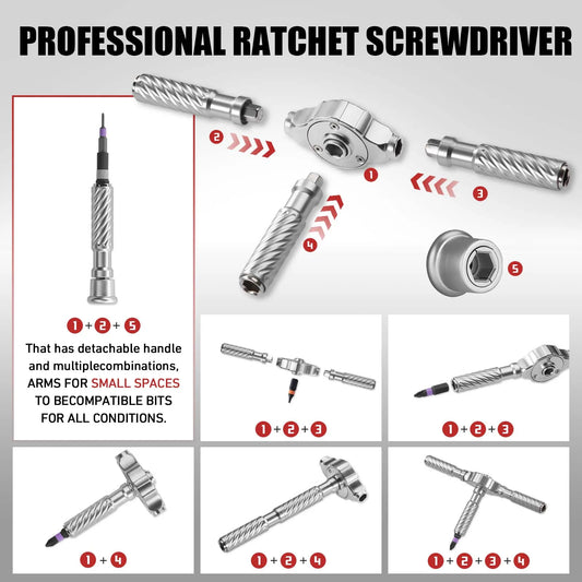 Multifunction Ratchet Screwdriver Set