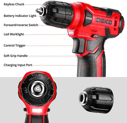 Drill Set Tool Set with Cordless Drill