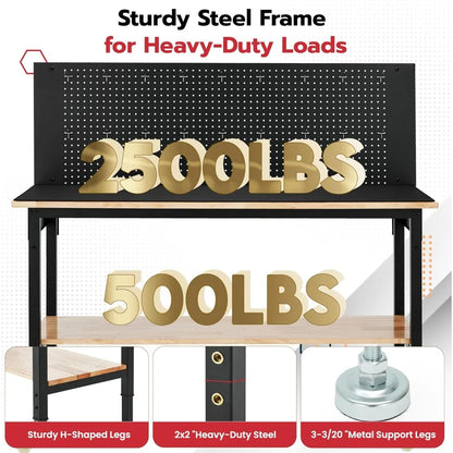 Heavy Duty Adjustable Height Workbench