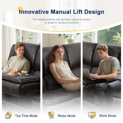 3 Seat Recliner Sofa with Console