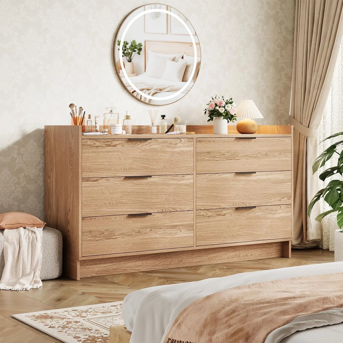 Modern 6-Drawer Dresser