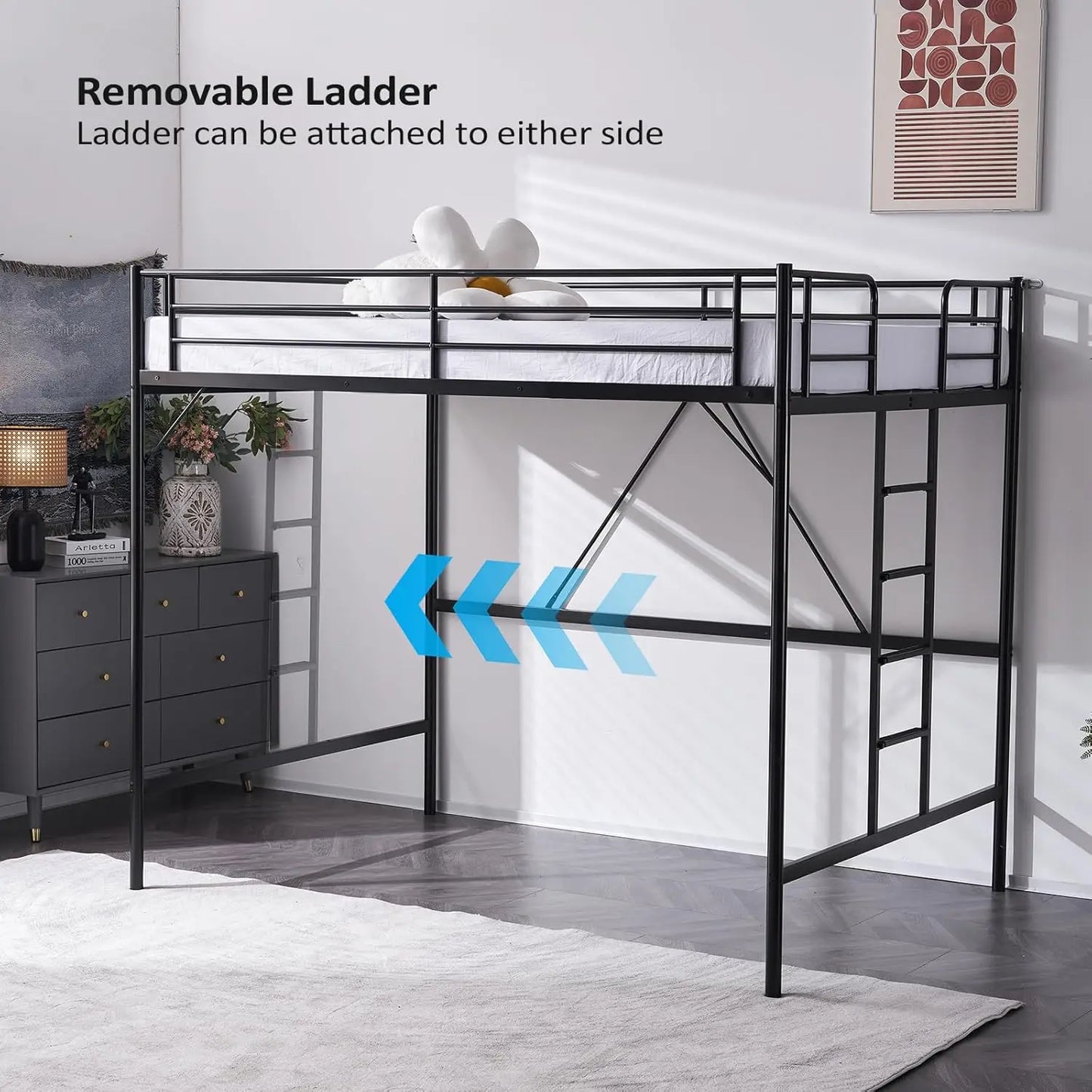 Heavy Duty Full Size Loft Bed