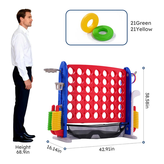 4-in-1 Giant Outdoor Game Set