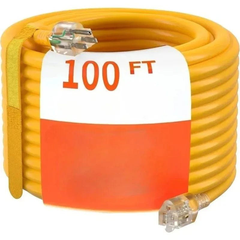 100 ft 12/3 Gauge Heavy Duty Extension Cord