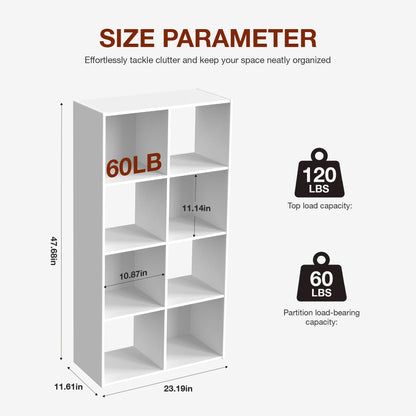 9 Cube Storage Wooden Organizer Shelf Bookcase
