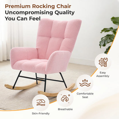 Upholstered Saucer Rocking Chair