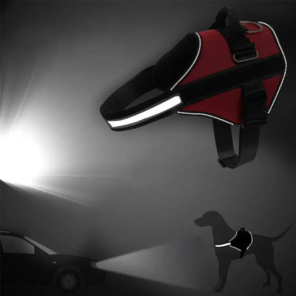 No Pull Reflective Breathable Adjustable Dog Harness