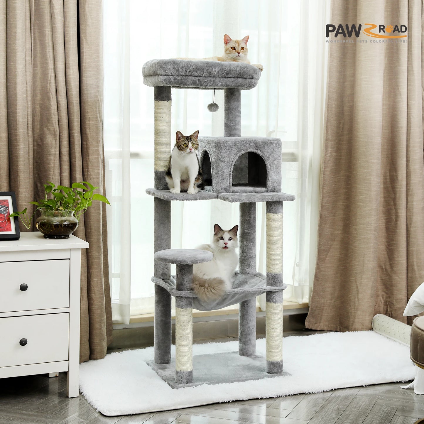 5-Level Cat Tower With Scratching Posts