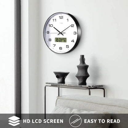 Calendar And Temperature Wall Clock