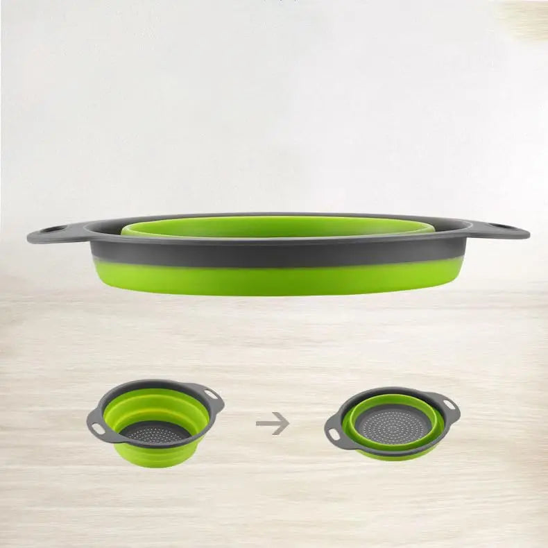 Collapsible Silicone Kitchen Travel Colander