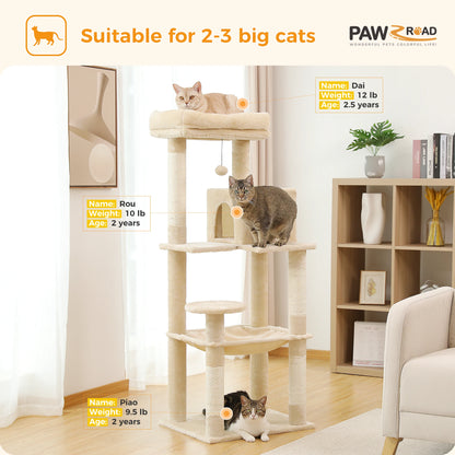 5-Level Cat Tower With Scratching Posts