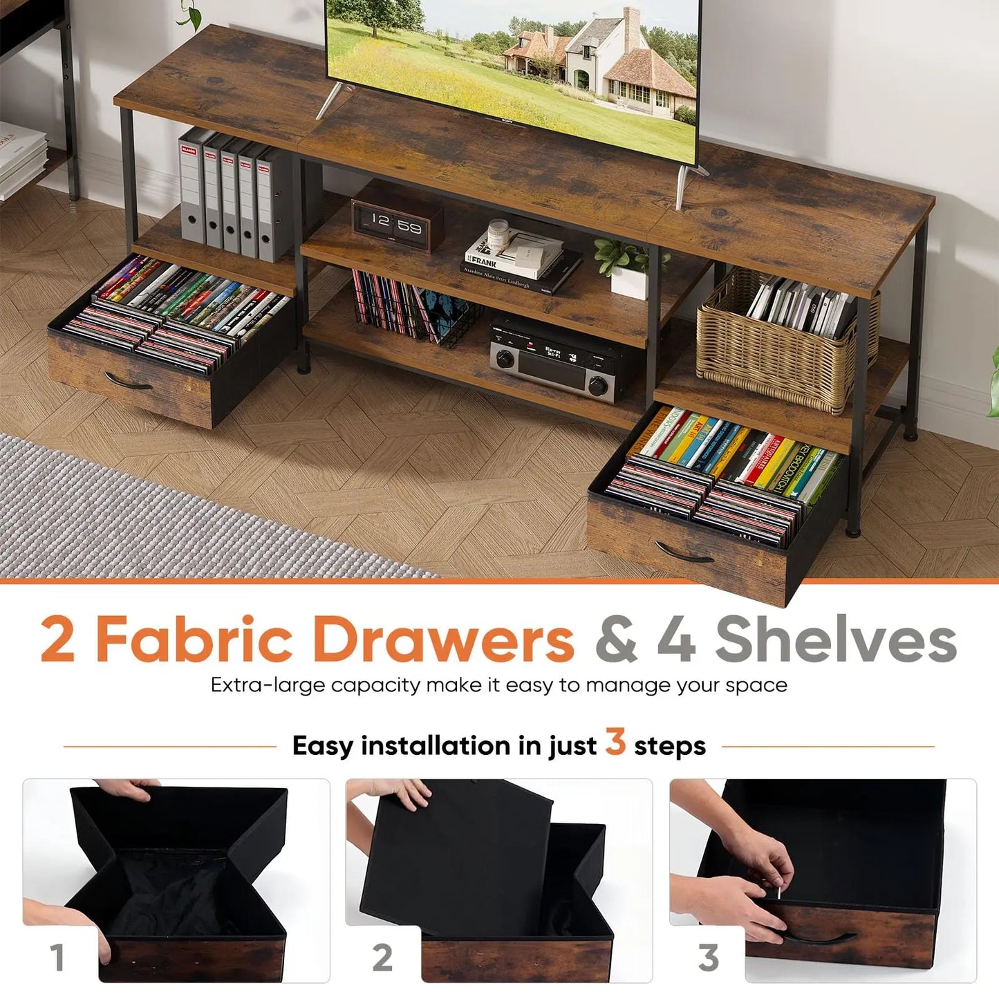 TV Stand For Up To 75" TV