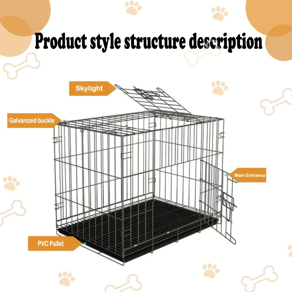 Dog Kennel with Leak-proof Tray