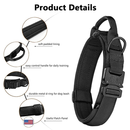 Tactical Dog Harness Collar Leash