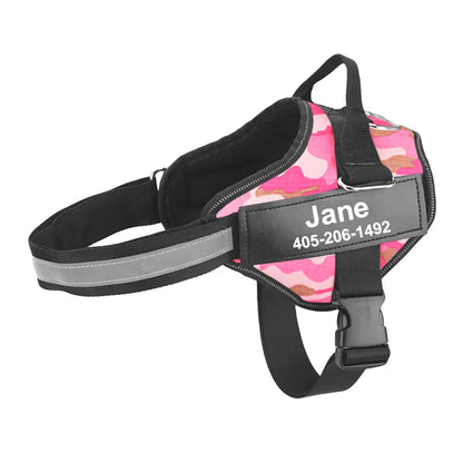 No Pull Reflective Breathable Adjustable Dog Harness