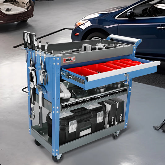 3 Tier Heavy Duty Rolling Mechanic Cart