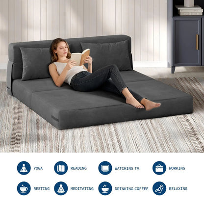4-In-1 Folding Love Seat Sofa Bed