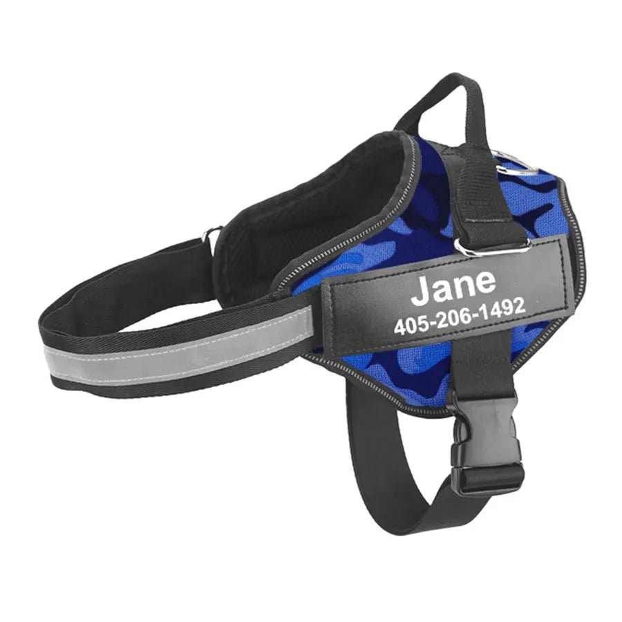 No Pull Reflective Breathable Adjustable Dog Harness