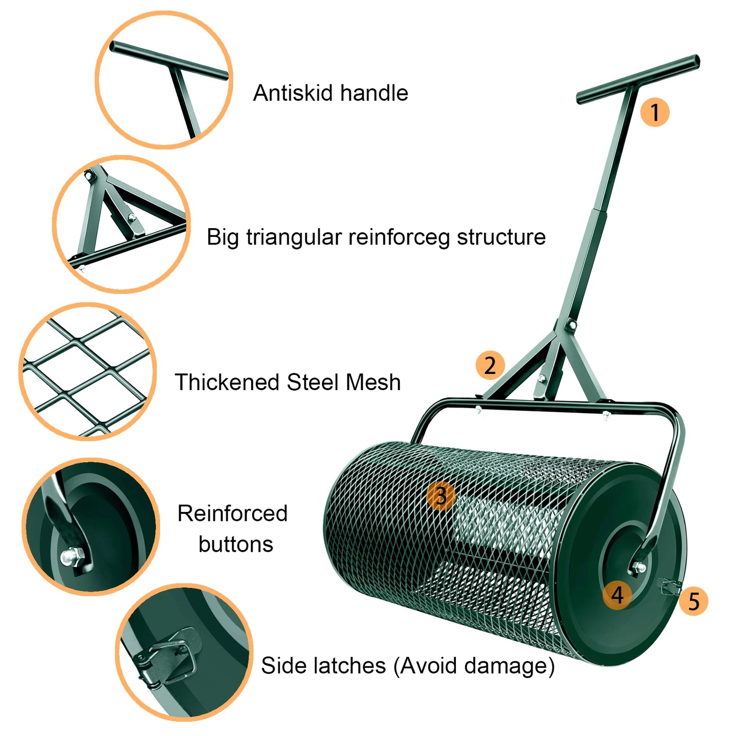 T Shape Handle Compost Spreader