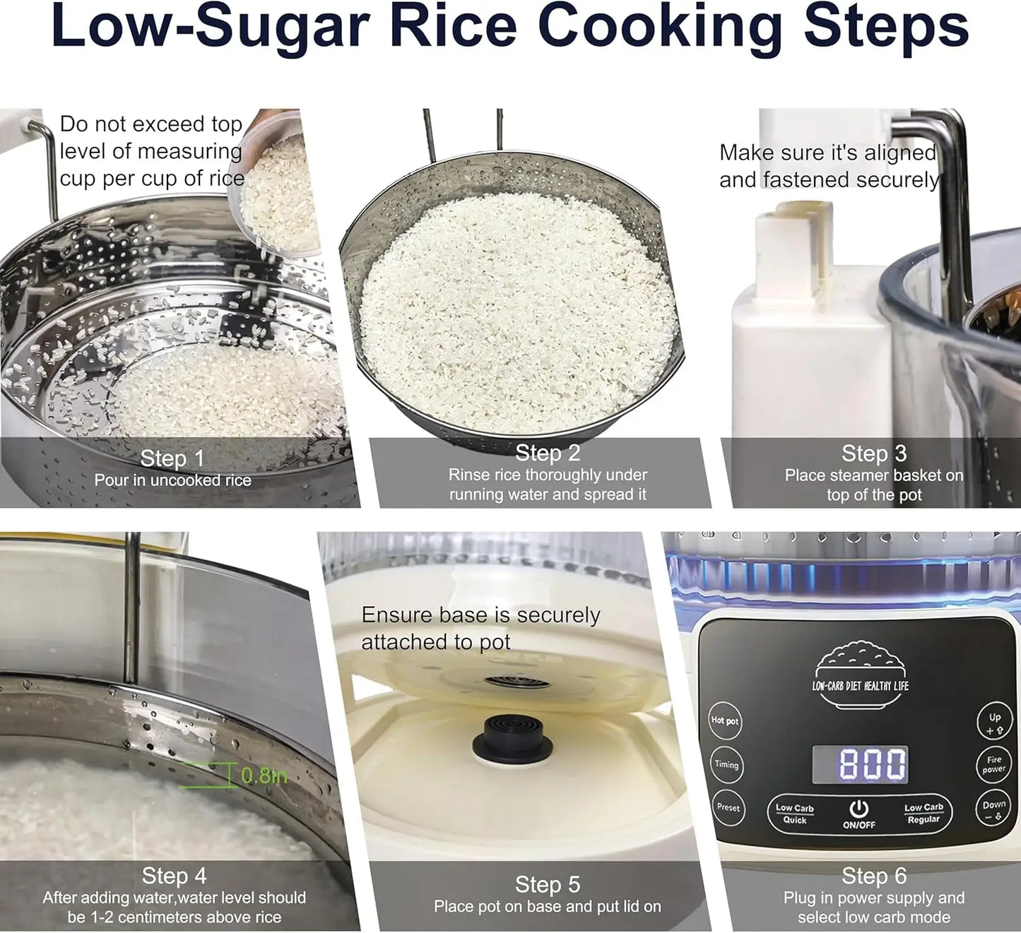 Low Carb Rice Cooker