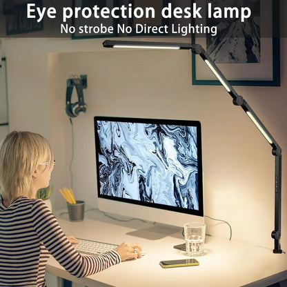 Clamping LED Desk Lamp Flexible 4 sections