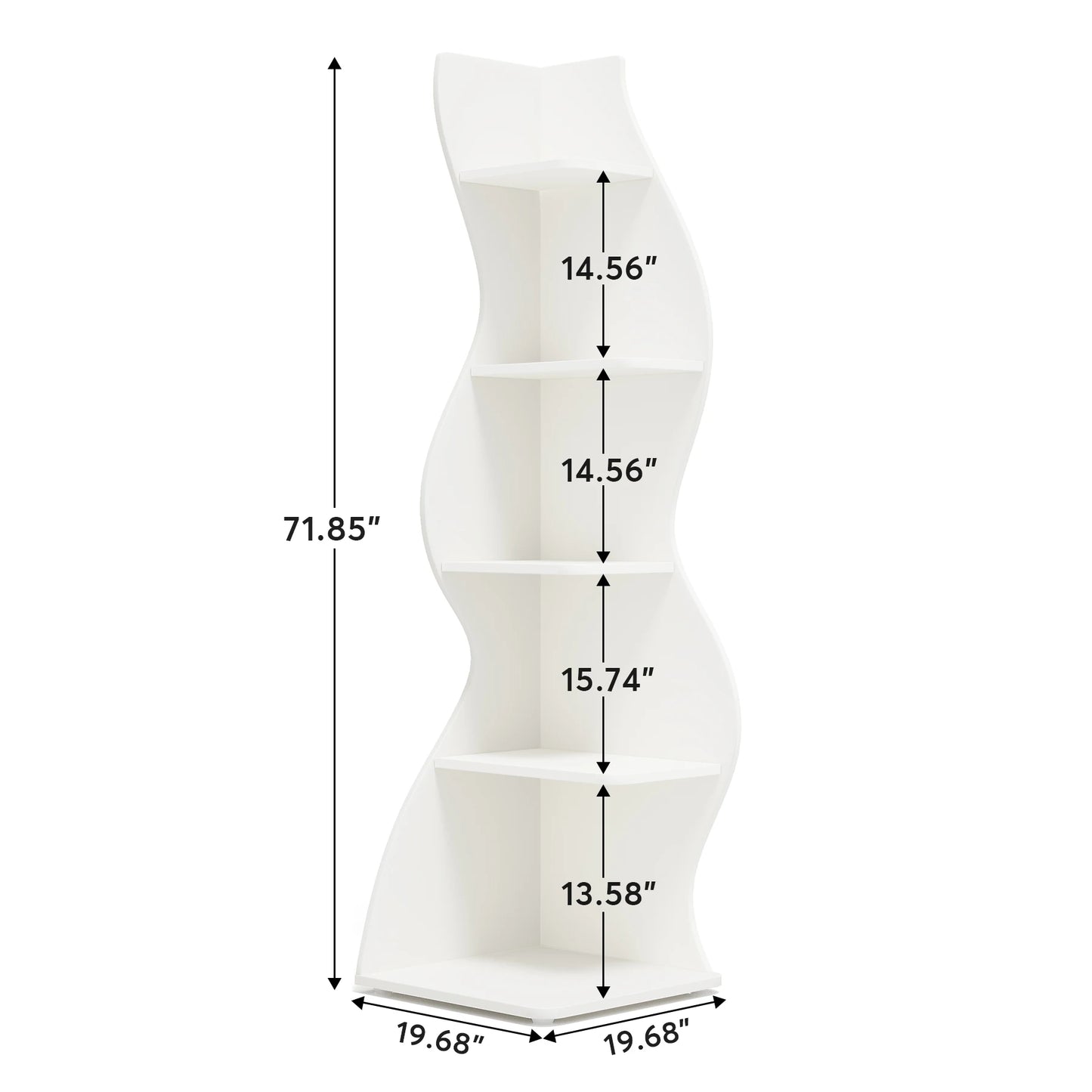 Modern 5-Tier Corner Shelf