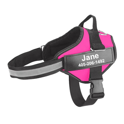 No Pull Reflective Breathable Adjustable Dog Harness
