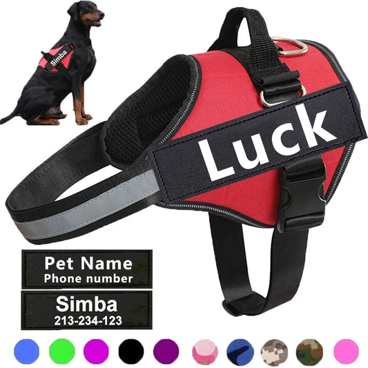 No Pull Reflective Breathable Adjustable Dog Harness