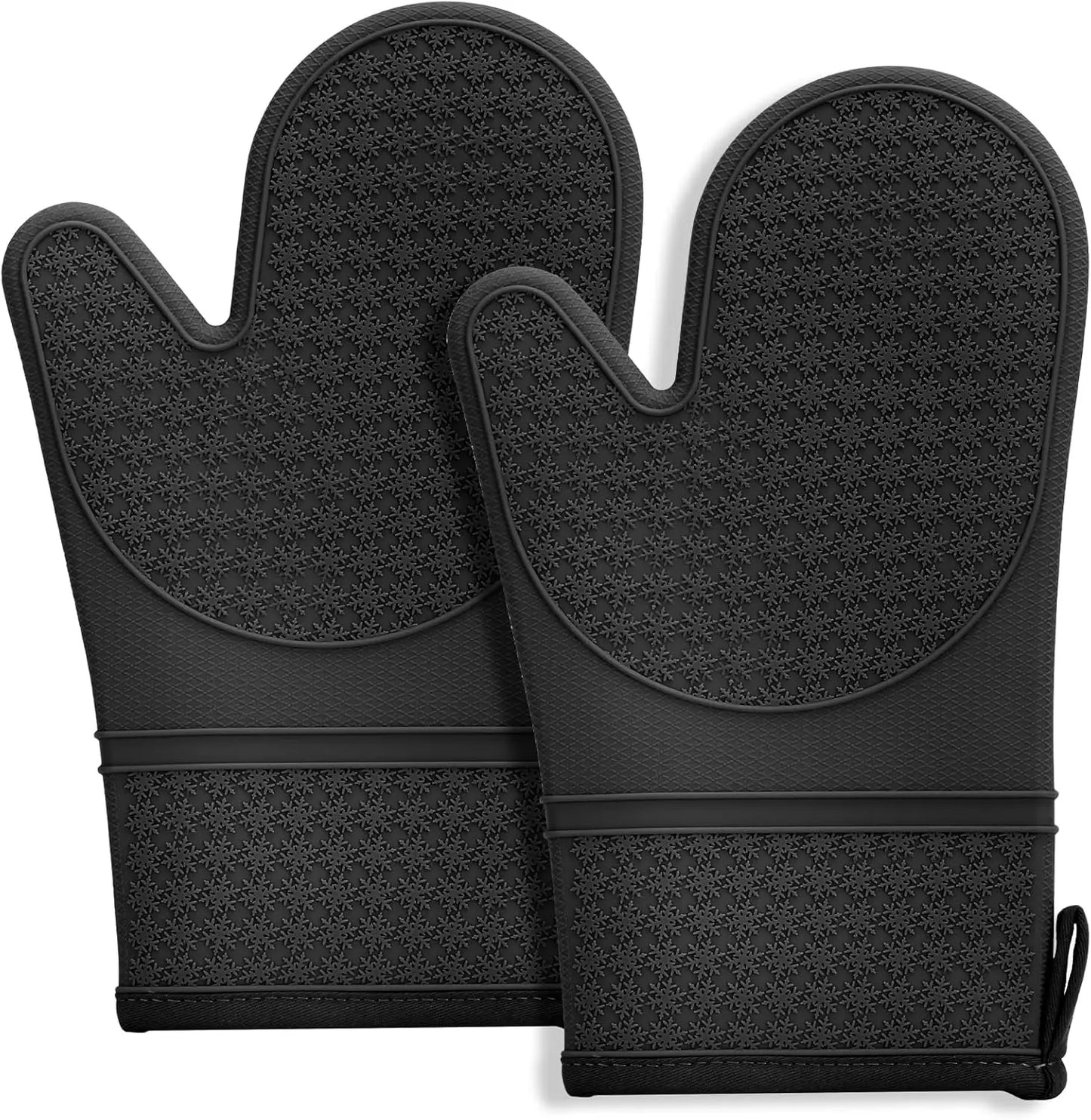 Heat-Resistant Silicone Oven Mitts