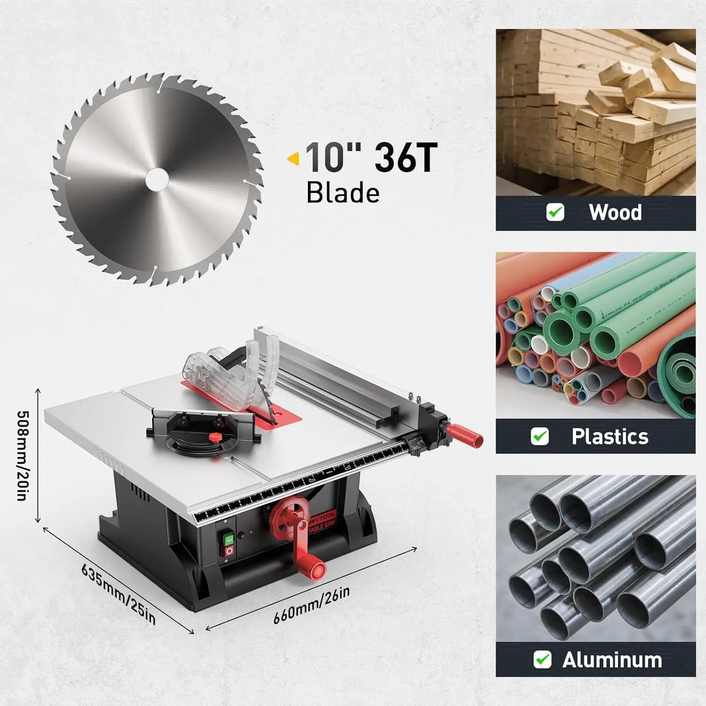 10" Precision Benchtop Table Saw
